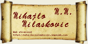 Mihajlo Milašković vizit kartica
